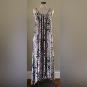 Cynthia Rowley Stretch Maxi Dress with Built in Bra Large